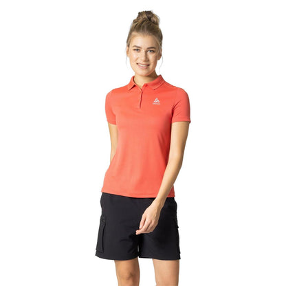 Odlo W F-Dry Polo S/S cayenne