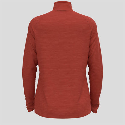 ODLO Damen Run Easy Mid Layer 1/2 Zip cinnabar melange