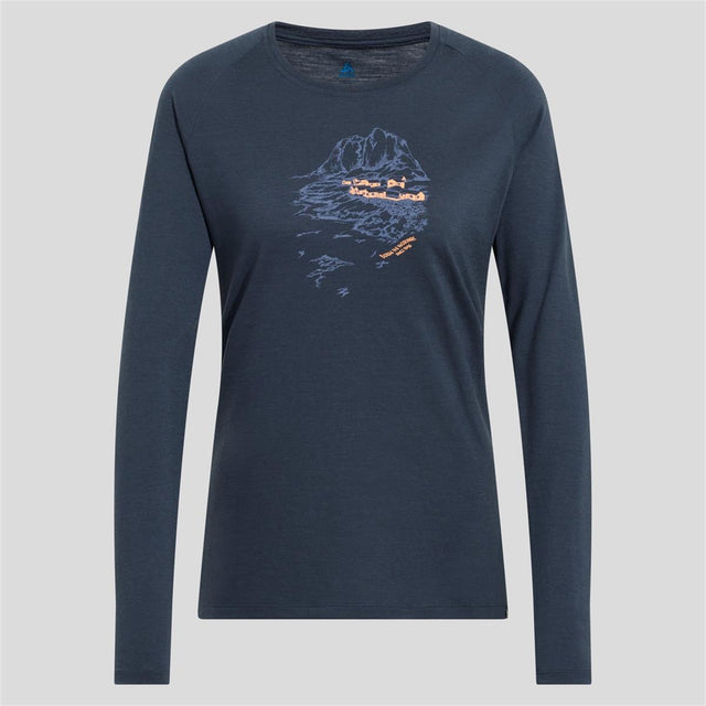 ODLO Ascent 365 Merino 200 Langarmshirt india ink