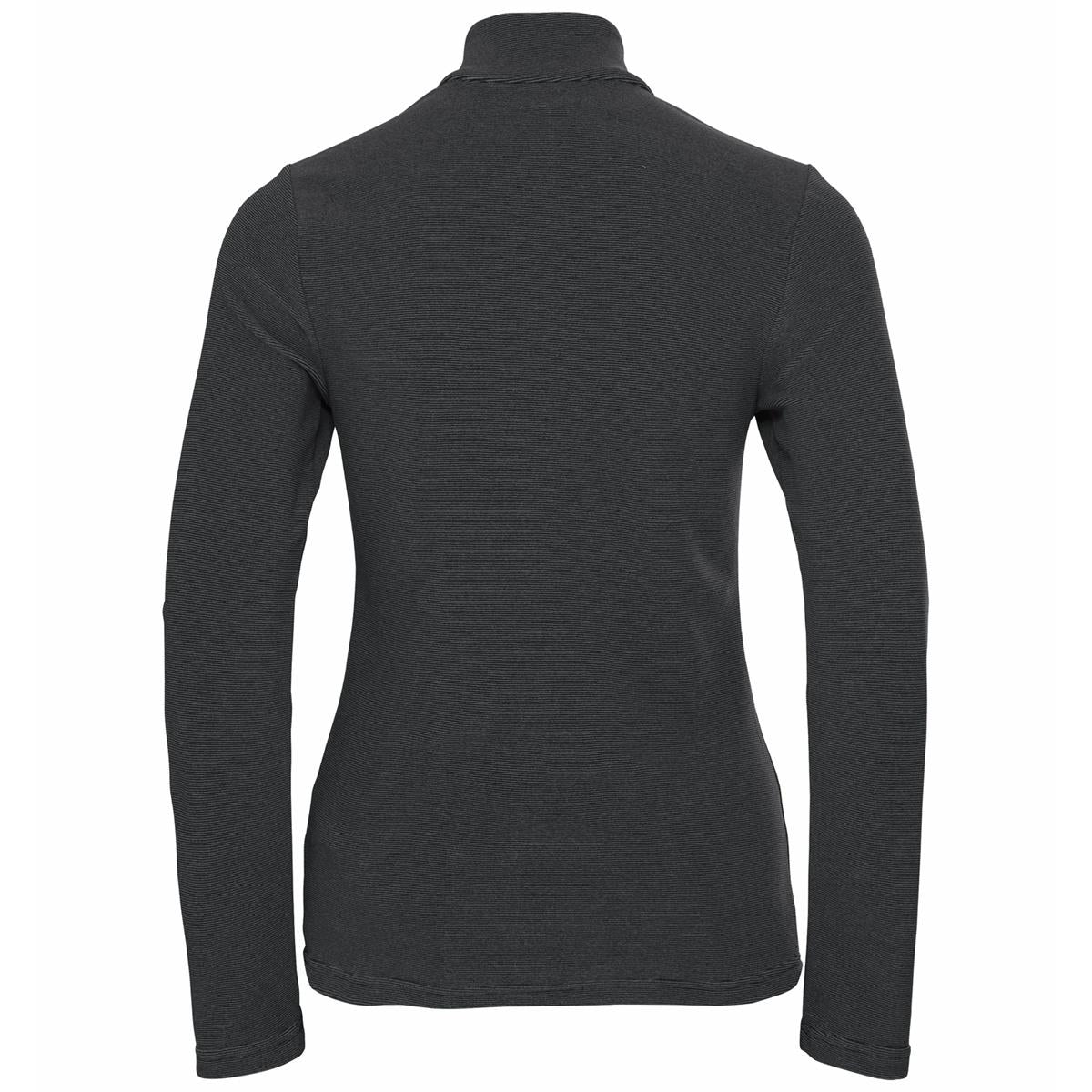 Odlo W Roy Midlayer 1/2 Zip shale grey - black stripes