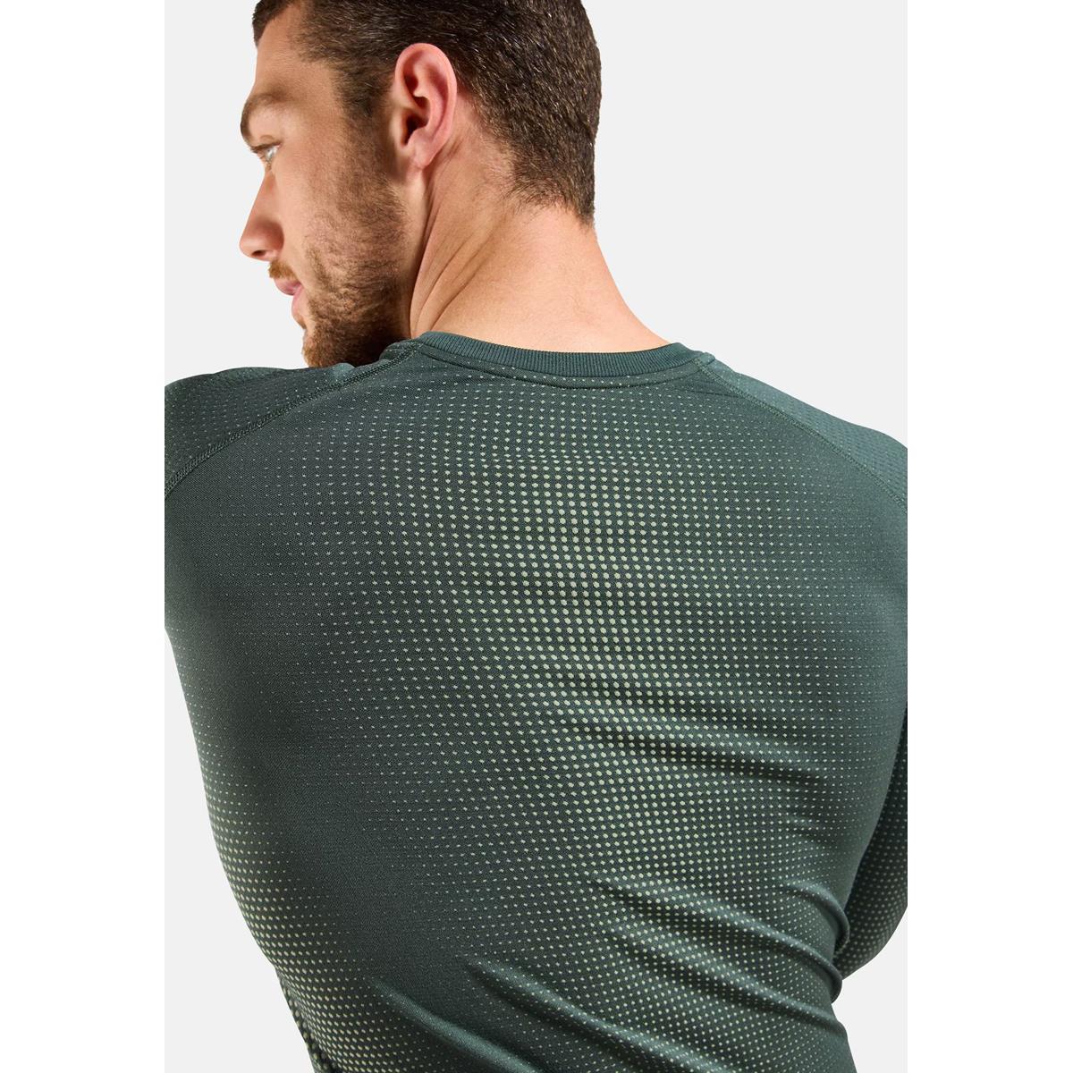 Odlo Herren Performance Warm Base Layer Langarmshirt Urban Chic, image 2 of 5