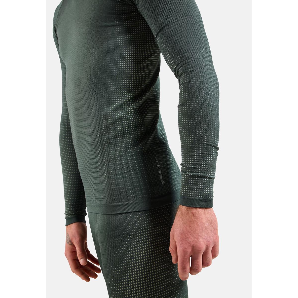 Odlo Herren Performance Warm Base Layer Langarmshirt Urban Chic, image 3 of 5