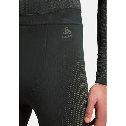 Odlo Herren Performance Warm Base Layer Tights 3/4 Urban Chic