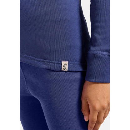 Odlo Kinder Active Warm Base-Layer-Shirt Skipper Blue