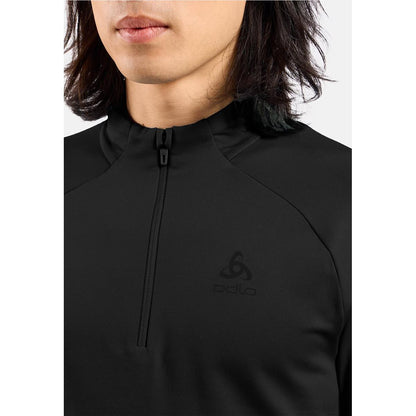 Odlo Herren Essentials Light Mid Layer mit Halbreißverschluss Schwarz