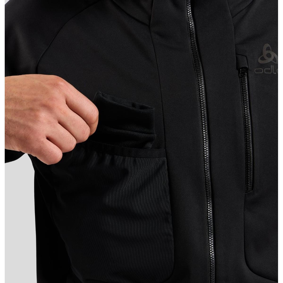 Odlo - Winddichte Zeroweight X-Warm Langlaufjacke - Black - Herren, image 3 of 4