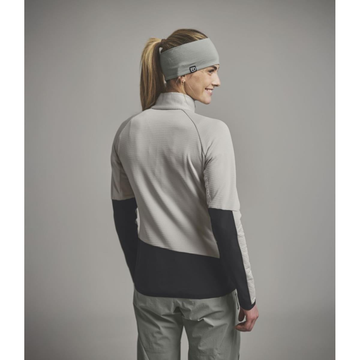 Ortovox Fleece Rib Jacket W white tea Damen Fleecejacke
