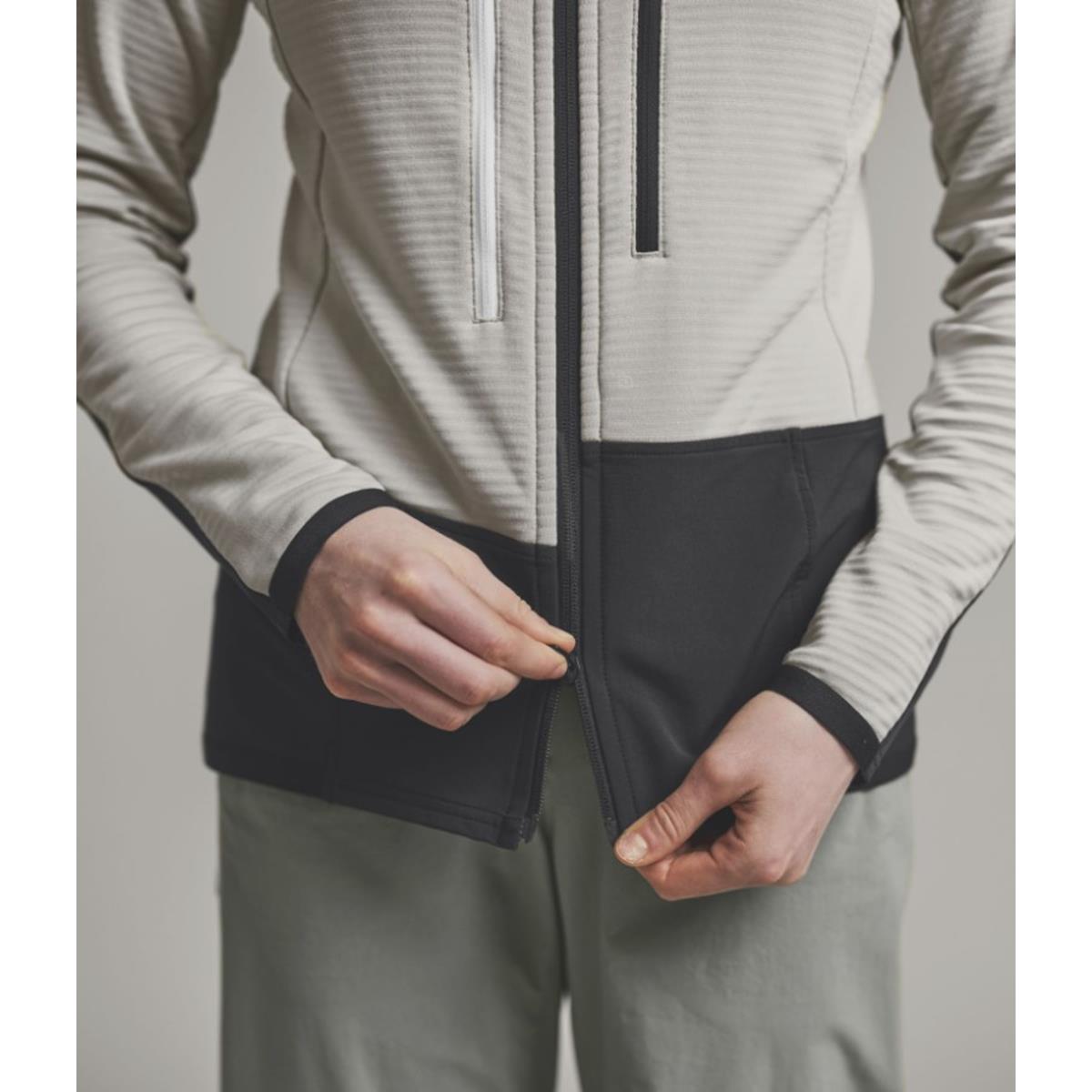 Ortovox Fleece Rib Jacket W white tea Damen Fleecejacke