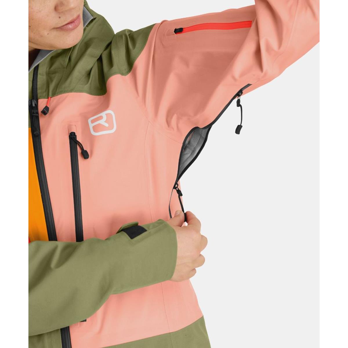 Ortovox 3L Deep Shell Jacket W wild herbs Damen Hardshelljacke, Bild 5 von 6