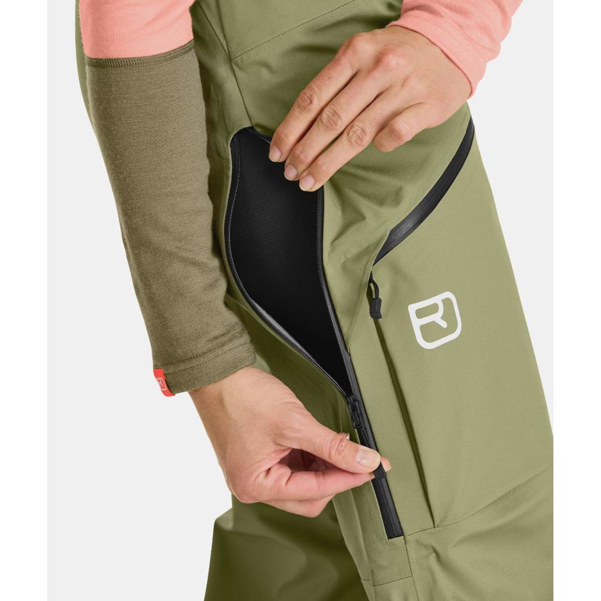 Ortovox 3L Deep Shell Pants W wild herbs Damen Hardshellhose, Bild 5 von 6