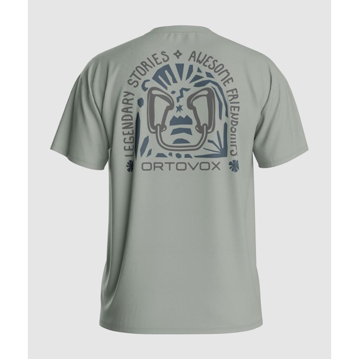 Ortovox 150 Cool Climbing Vibes TS M green sage Herren T-Shirt, image 2 of 3