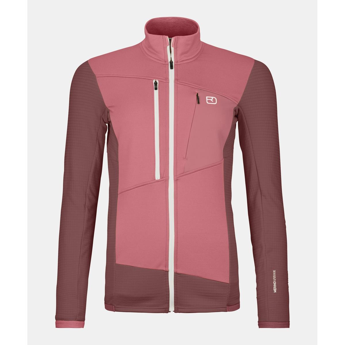 Ortovox Fleece Grid Jacket W mountain rose Damen Fleecejacke