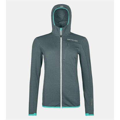 Ortovox FLEECE LIGHT GRID HOODED JACKET W dark artic grey