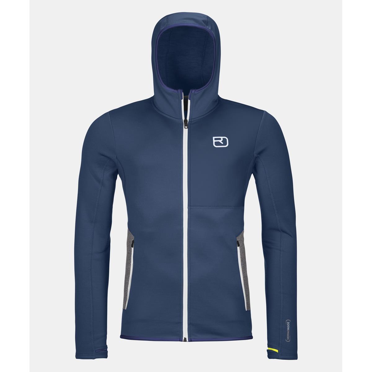 Ortovox Fleece Hoody Man deep ocean