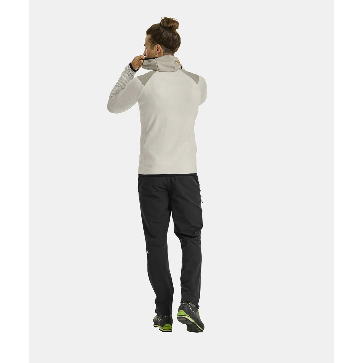 Ortovox Fleece Grid Hoody Man white chalk