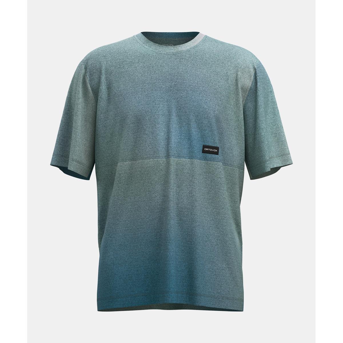 Ortovox 185 Merino Patch Print T-Shirt Men aop green sage