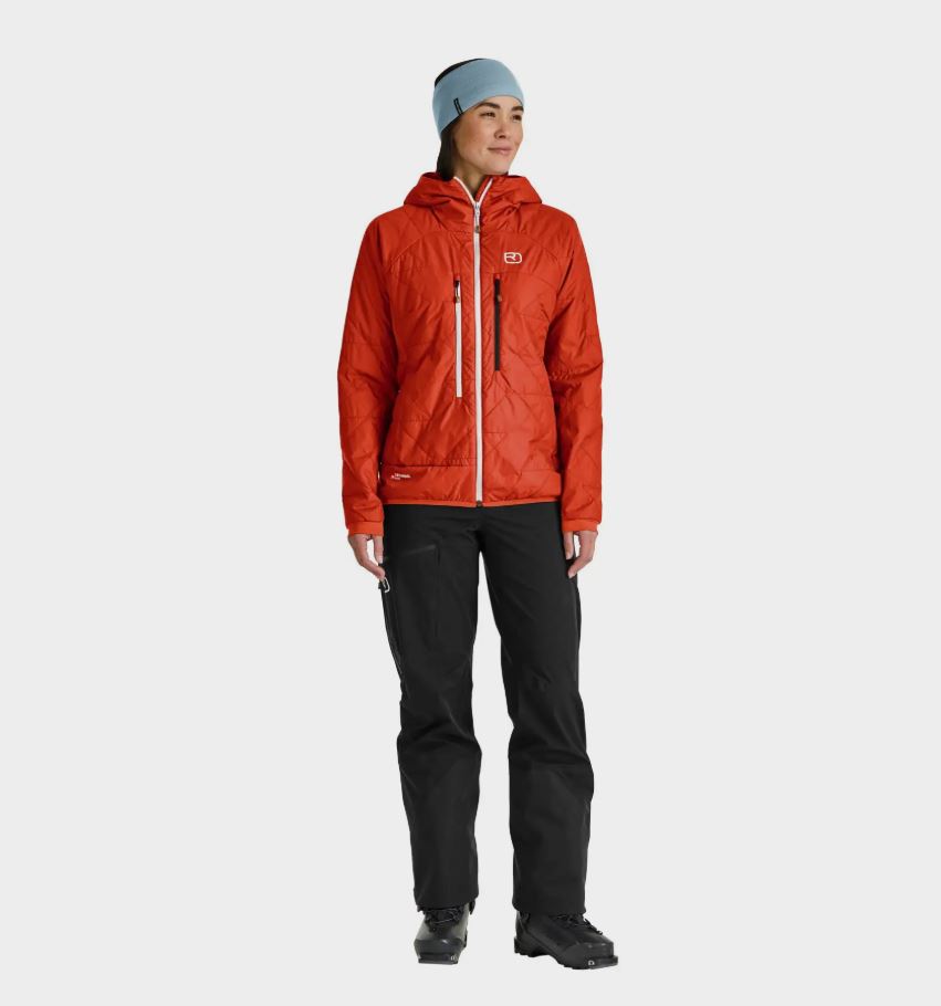 Ortovox Swisswool Piz Boe Jacket Women - sunset orange
