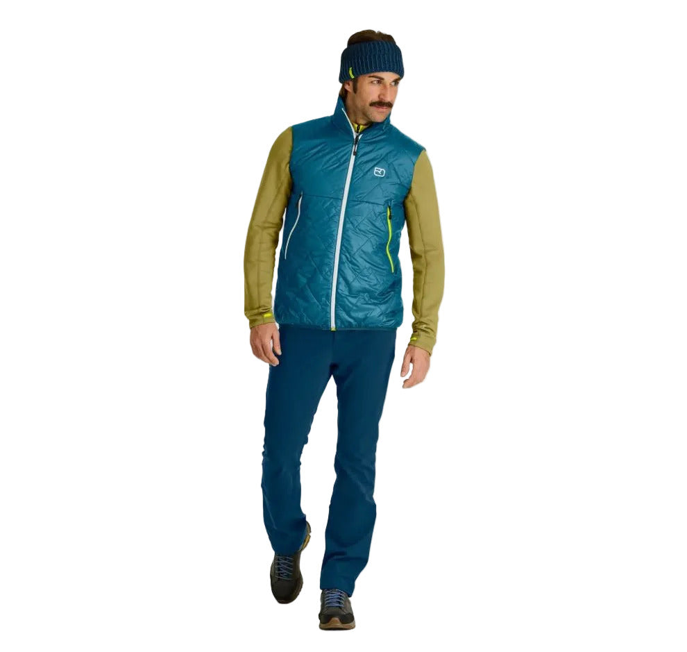 Ortovox Swisswool Piz Vial Vest Men - petrol blue