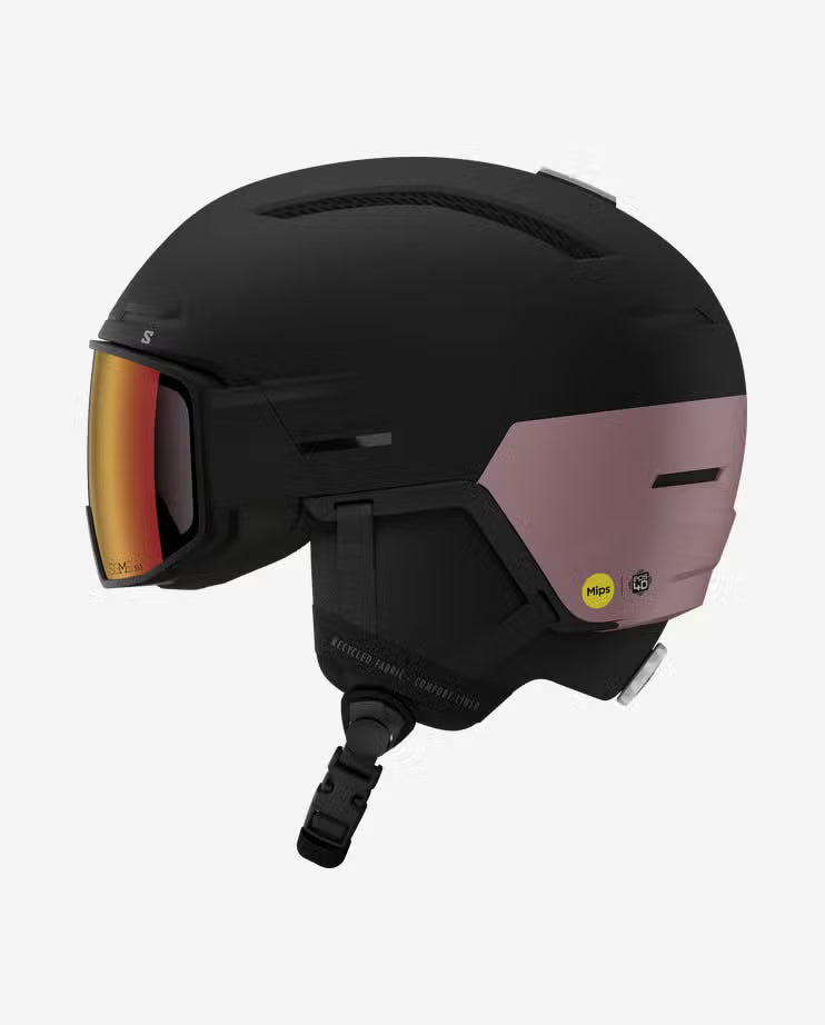 Salomon Visierhelme Driver Pro Sigphoto Mips black/dawn pink