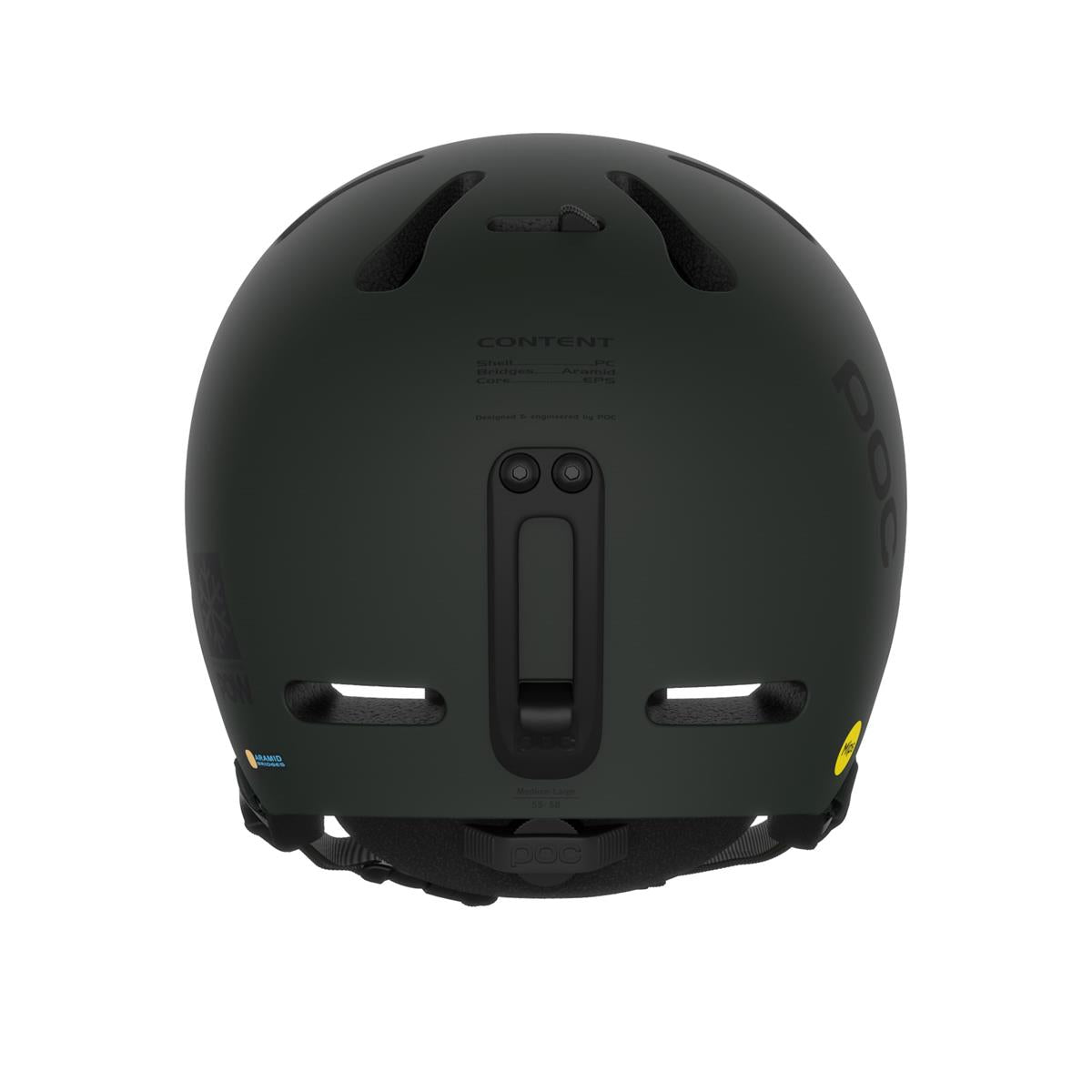 POC Fornix Mips Pow JJ Skihelm Bismuth Green Matt
