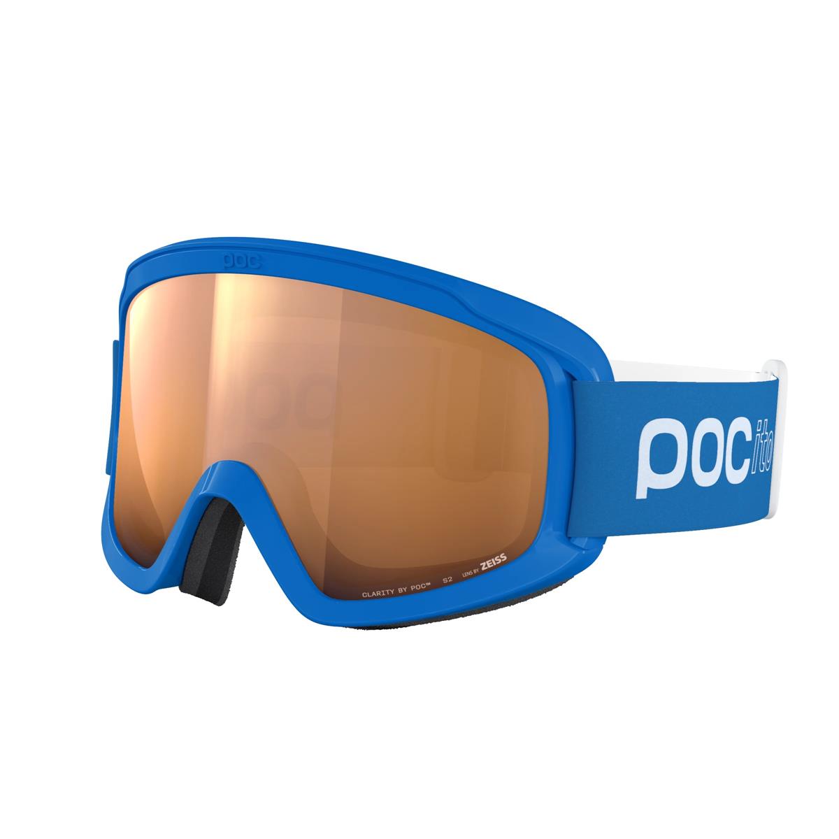 POC Pocito Opsin - fluoresdent blue/party sunny silver
