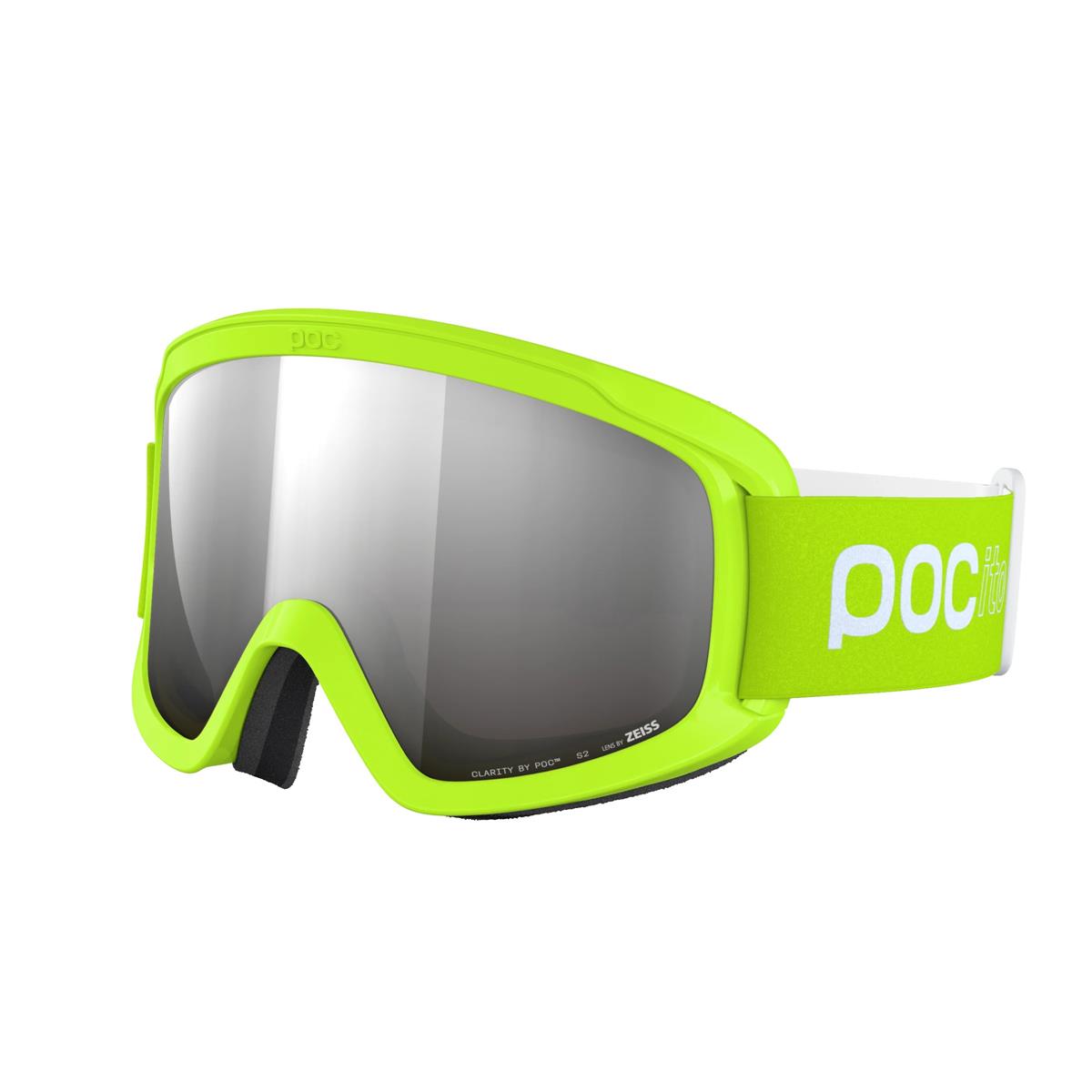 POC Pocito Opsin - fluoresdent yellow/green/party sunny silver