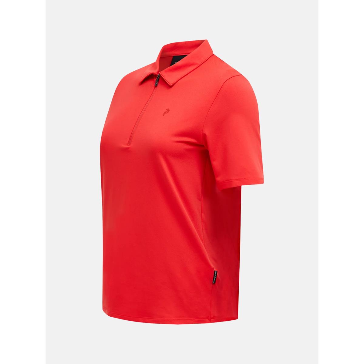 Peak Performance W Comfort Zip Polo Women brilliant red