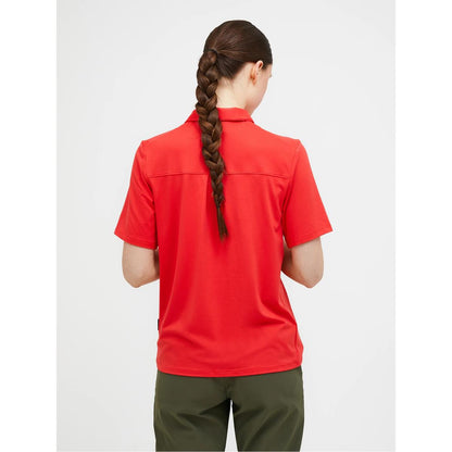 Peak Performance W Comfort Zip Polo Women brilliant red