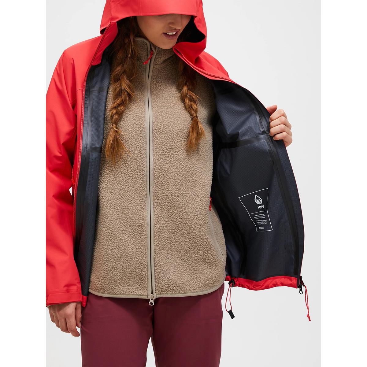 Peak Performance W Treeline Hipe 2.5L Shell Jacket Women brilliant red, Bild 8 von 10
