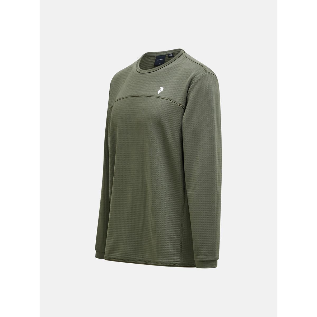 Peak Performance M Trail Polartec Power Grid Crew Men pine needle
