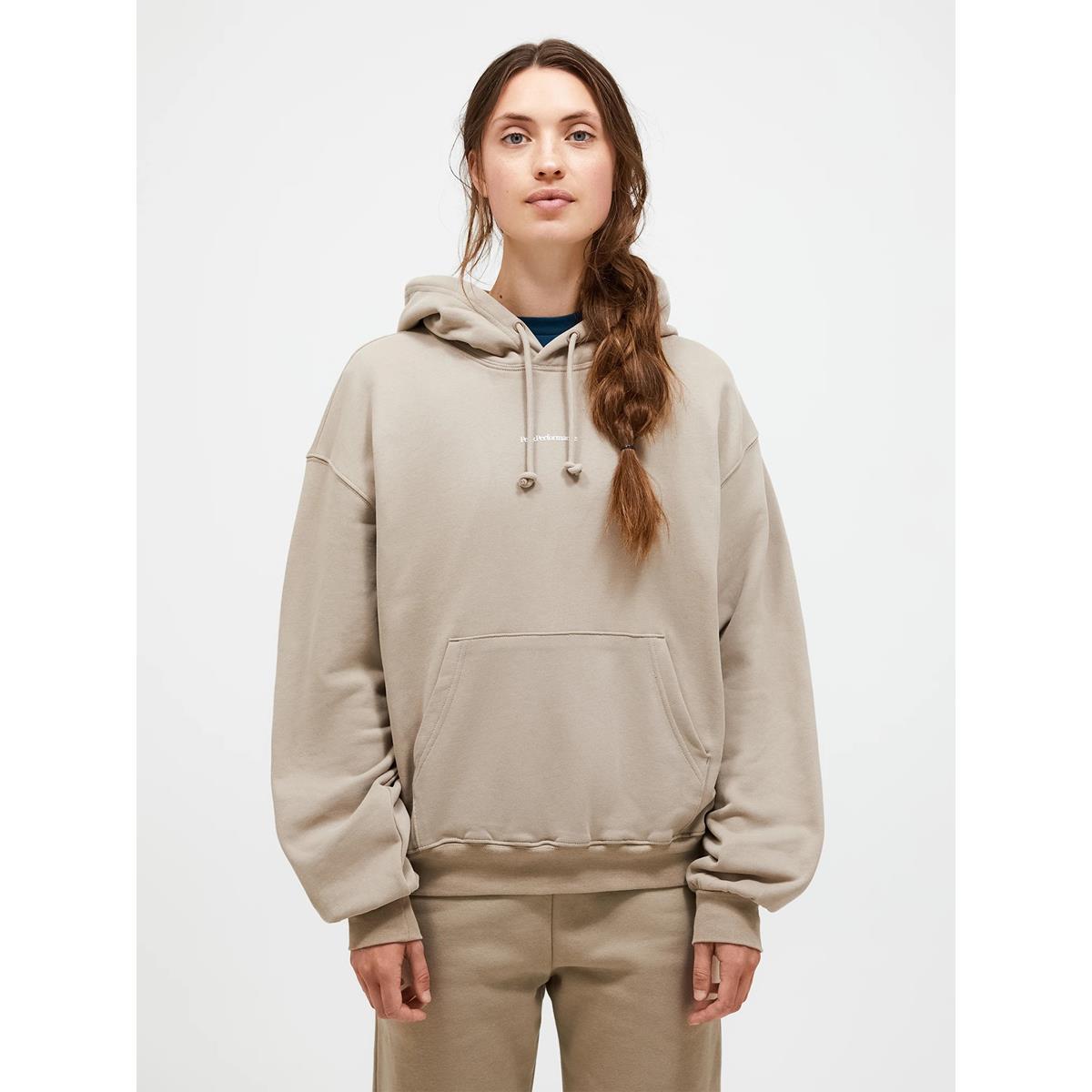 Peak Performance W Original Terry Hood Women avid beige