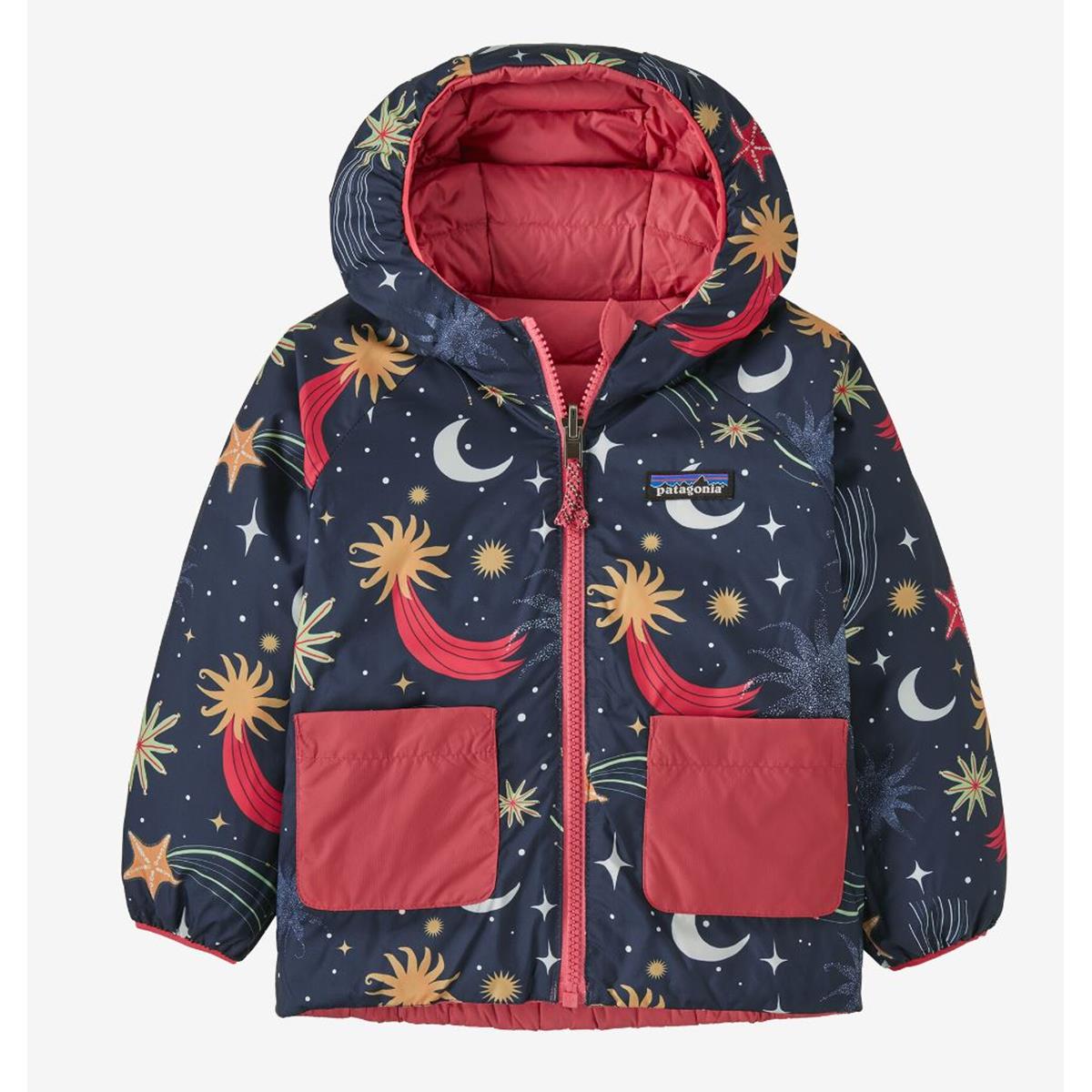 Patagonia Baby Reversible Down Sweater Hoody cosmic sea new navy Kinder Daunenjacke