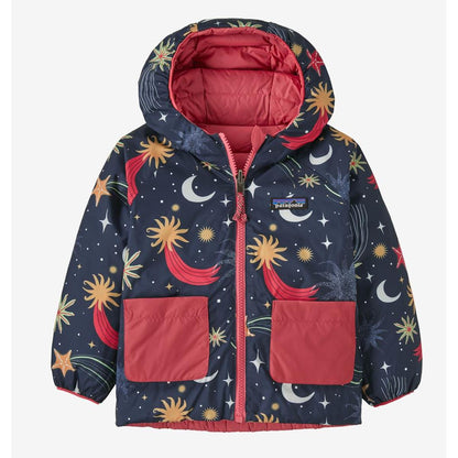 Patagonia Baby Reversible Down Sweater Hoody cosmic sea new navy Kinder Daunenjacke