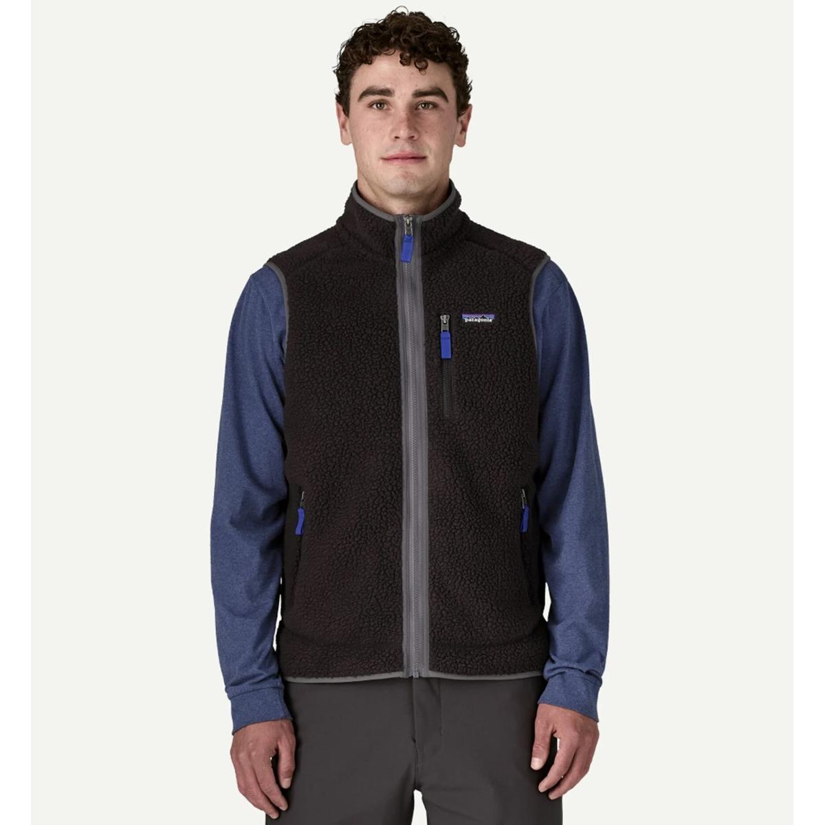 Patagonia M Retro Pile Vest black forge grey Herren Weste