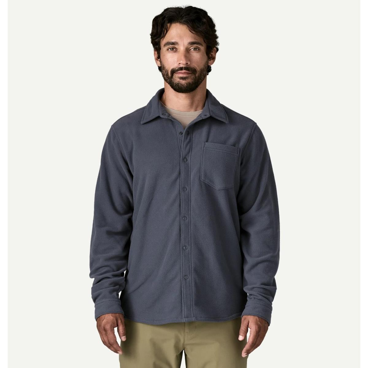 Patagonia M`S Micro D Shirt smolder blue Herren Fleecehemd