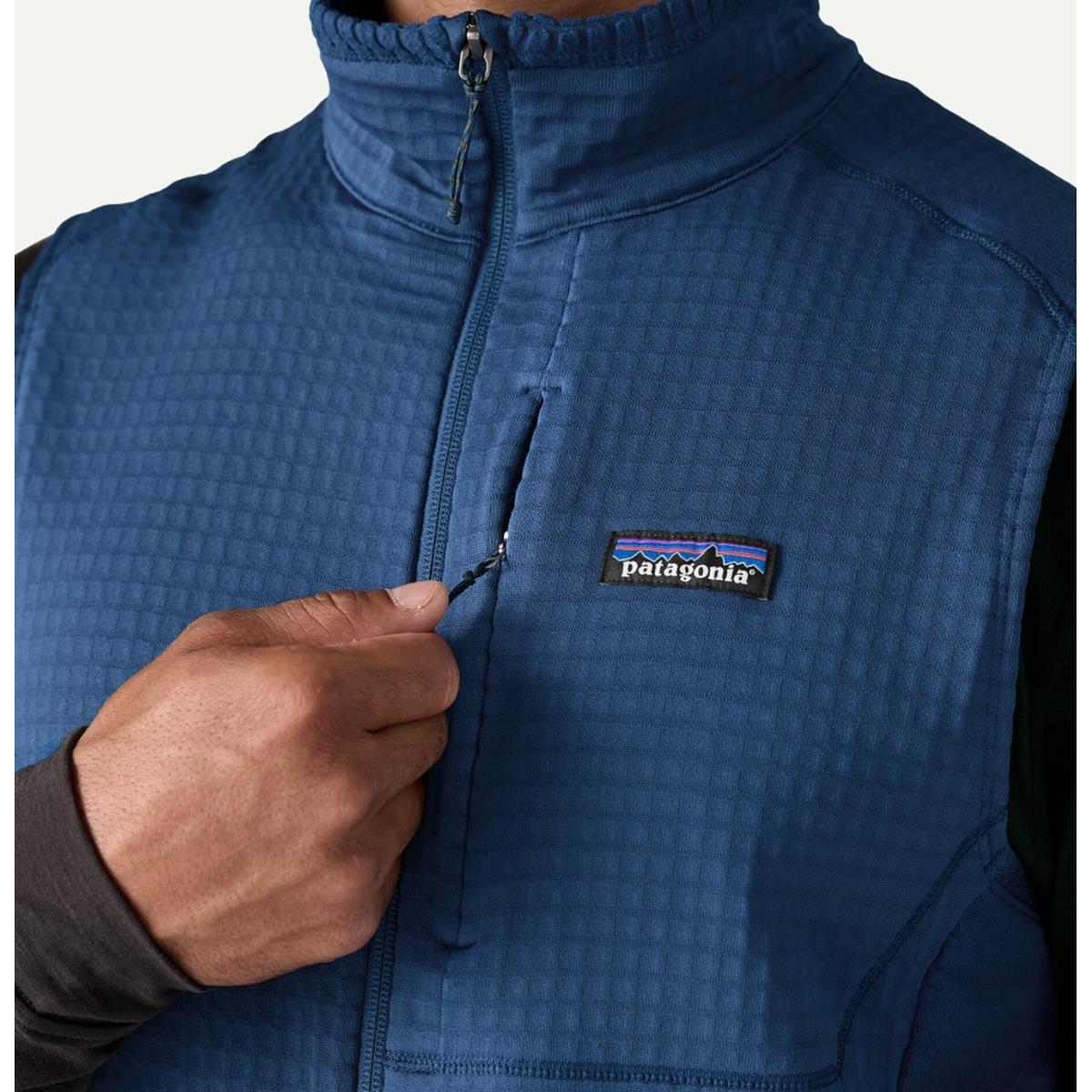 Patagonia M`s R1 Vest clement blue Herren Fleeceweste