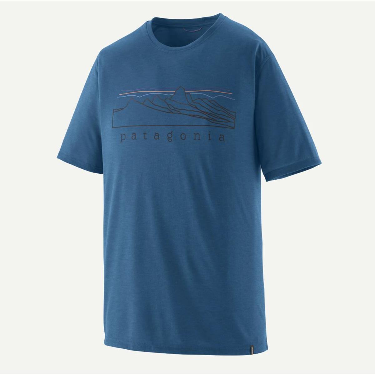Patagonia M Cap Cool Trail Shirt - Stratapeaks aquatic blue Herren T-Shirt