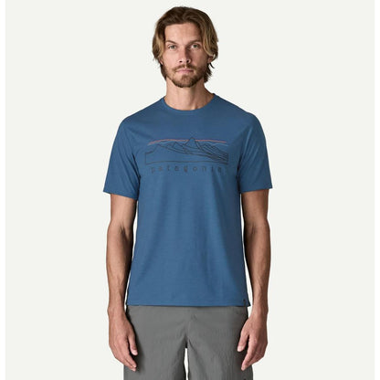 Patagonia M Cap Cool Trail Shirt - Stratapeaks aquatic blue Herren T-Shirt