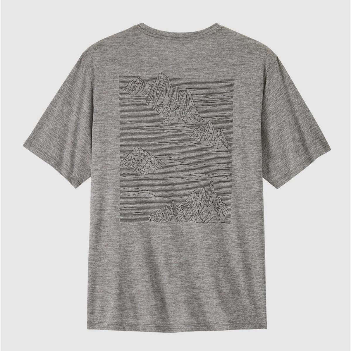 Patagonia M Cap Cool Daily Shirt - Strataspire feather grey Herren T-Shirt