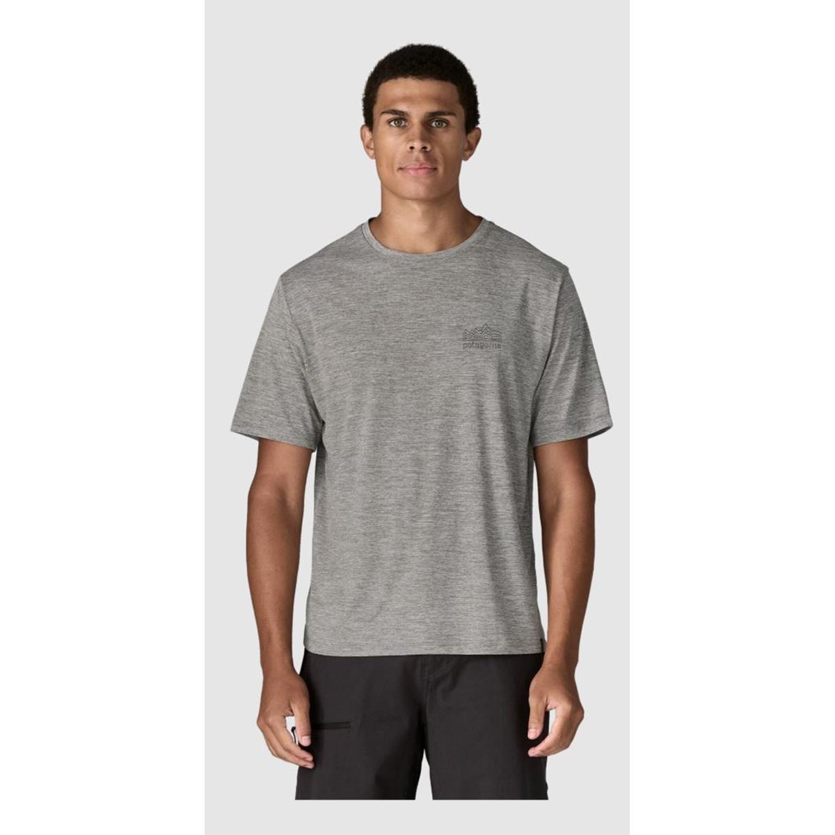Patagonia M Cap Cool Daily Shirt - Strataspire feather grey Herren T-Shirt