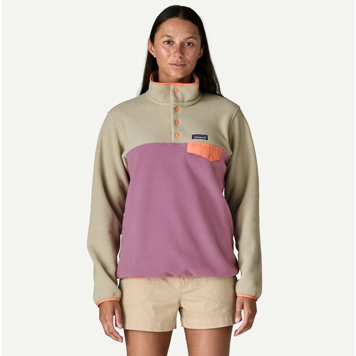 Patagonia W Lightweight Synch Snap-T light violet Damen Pullover, image 2 of 3