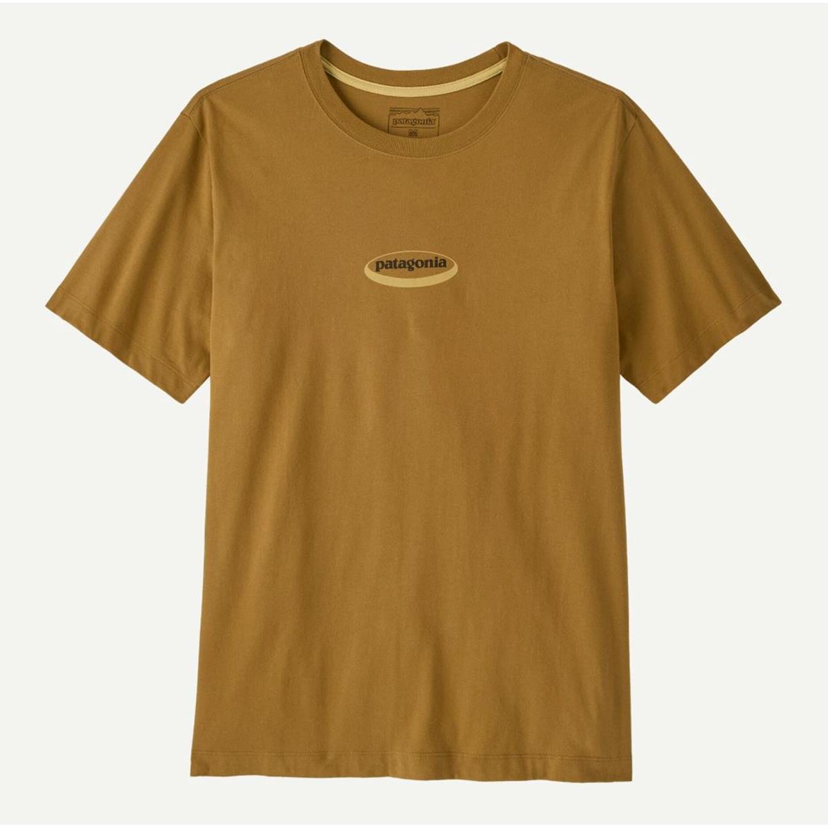 Patagonia M `95 Oval Logo T-Shirt bobcat brown sunshine Herren