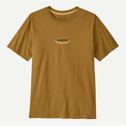 Patagonia M `95 Oval Logo T-Shirt bobcat brown sunshine Herren