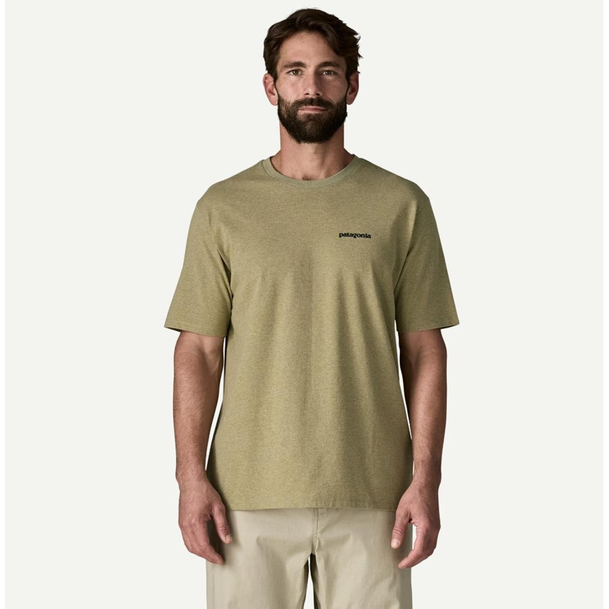 Patagonia M P-6 Responsibili outline gumtree green Herren T-Shirt