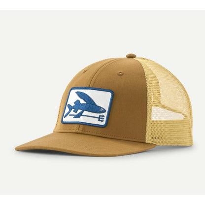 Patagonia Flying Fish LoPro Trucker Hat flying fish fork bobcat brown Cap