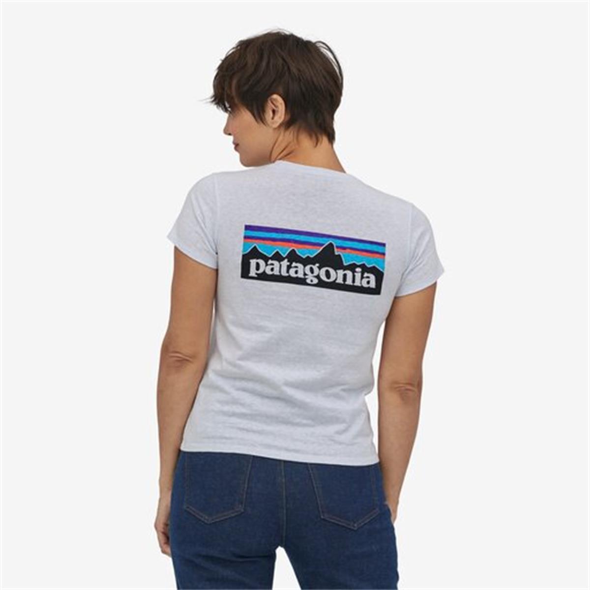 Patagonia P-6 Logo Responsibili white Damen T-Shirt