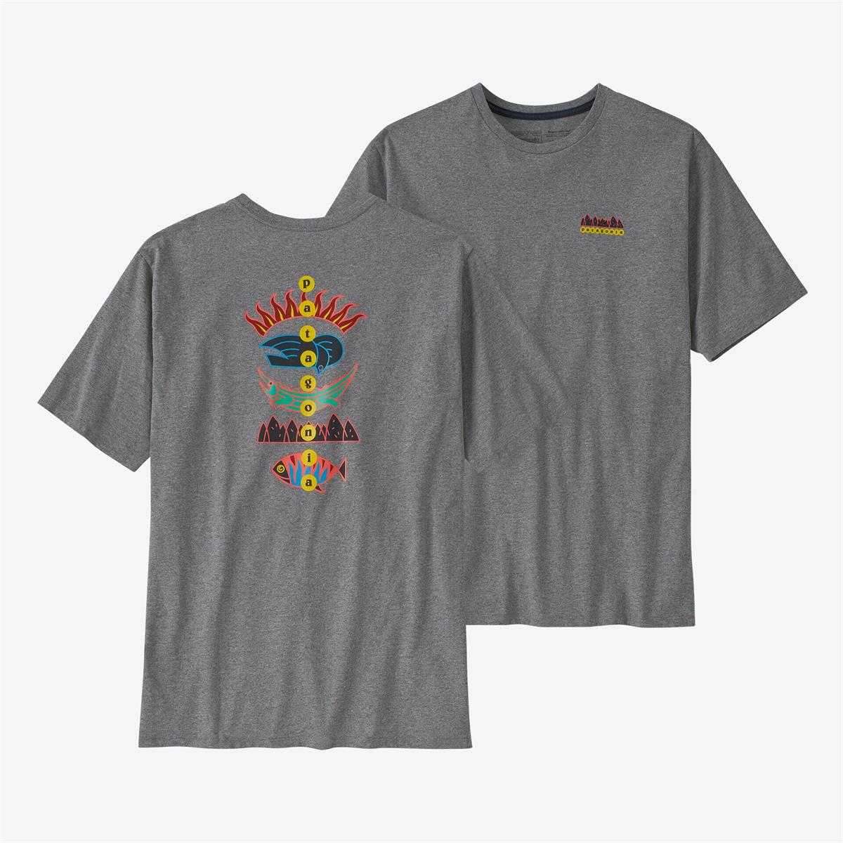 Patagonia Herren Fitz Roy Wild Responsibili-Tee Gravel Heather