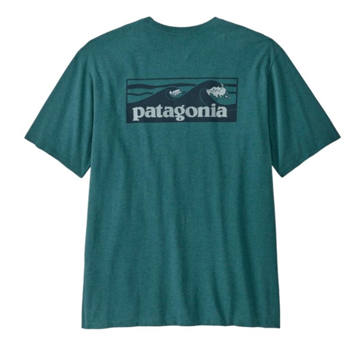 Patagonia Men's Boardshort Logo Pocket Responsibili-Tee Wetland Blue