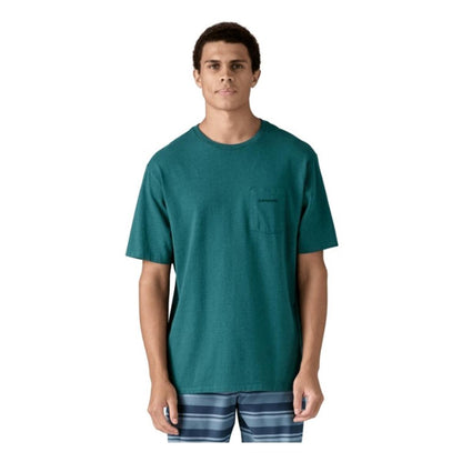 Patagonia Men's Boardshort Logo Pocket Responsibili-Tee Wetland Blue