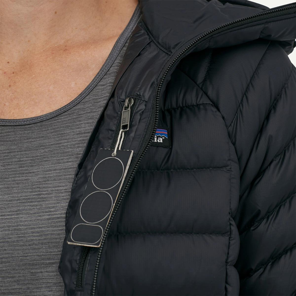 Patagonia Damen Down Sweater Hoody Schwarz, image 5 of 6